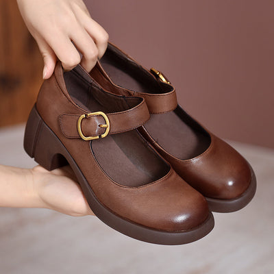 Eastwood and Bloom™ | Agnes Leather Mary Janes