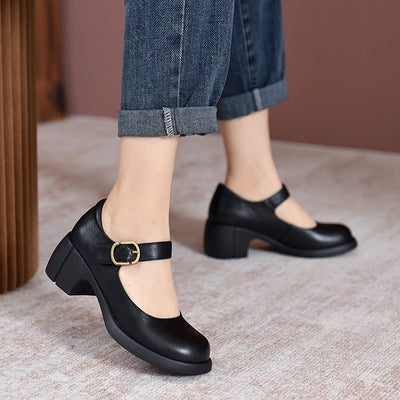 Eastwood and Bloom™ | Agnes Leather Mary Janes