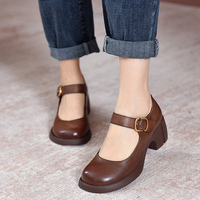 Eastwood and Bloom™ | Agnes Leather Mary Janes