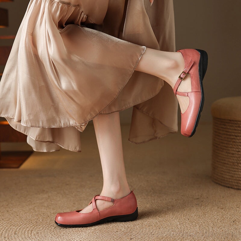 Eastwood and Bloom™ | Edith Leather Mary Janes