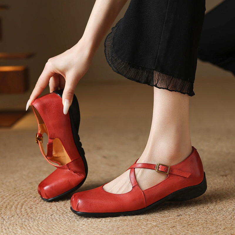 Eastwood and Bloom™ | Edith Leather Mary Janes