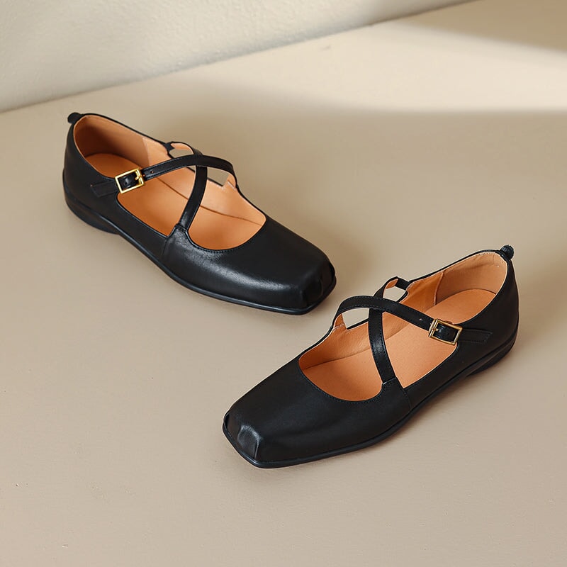 Eastwood and Bloom™ | Edith Leather Mary Janes