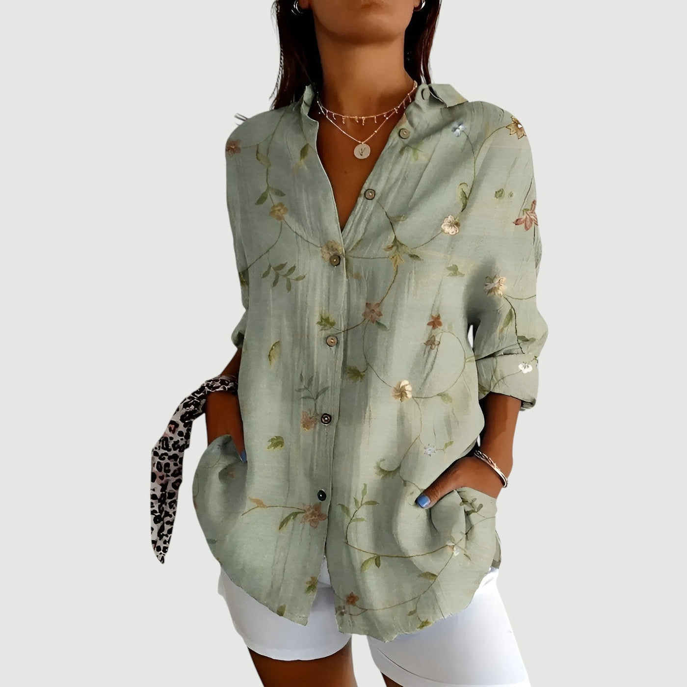Eastwood and Bloom™ | Amalie – Artistic Floral Blouse