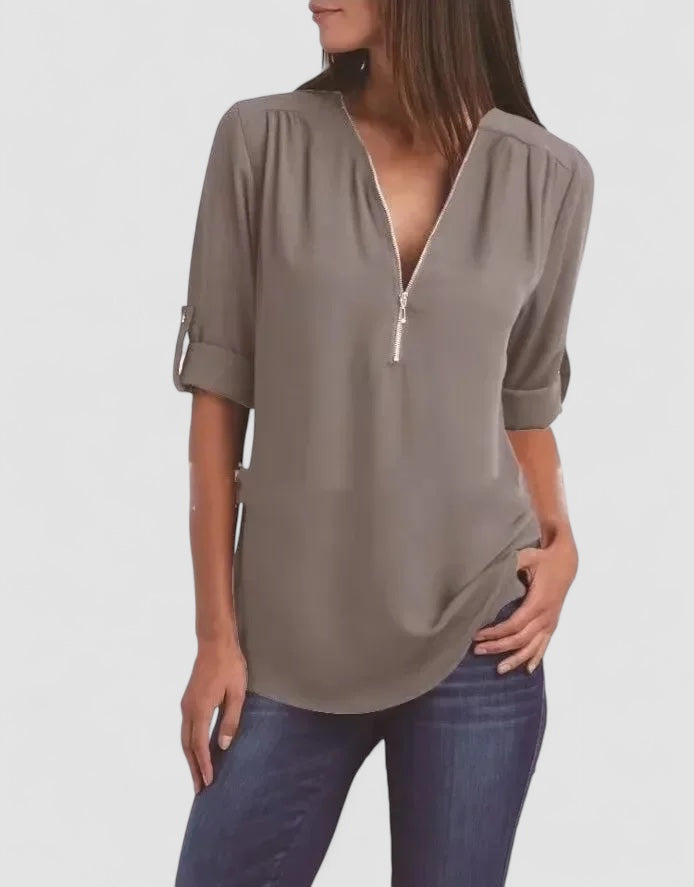 Eastwood and Bloom™ | Ronja – Elegant top with zipper